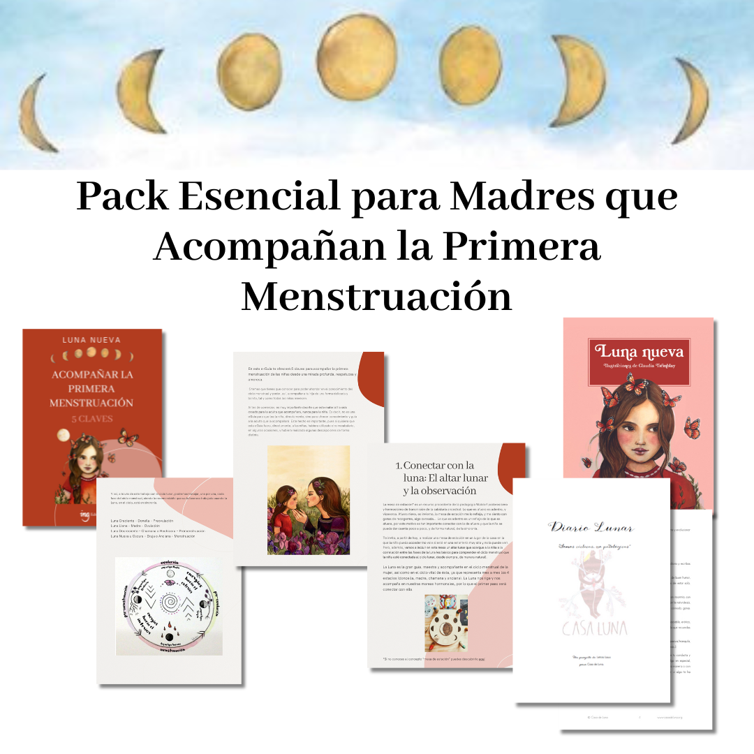 Pack esencial para madres que acompañan la primera menstruación