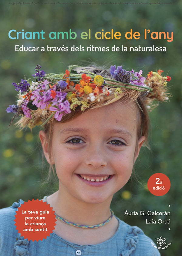 Portada de Criant amb el cicle de l'any, d'Àuria G. Galceran i Laia Oraá