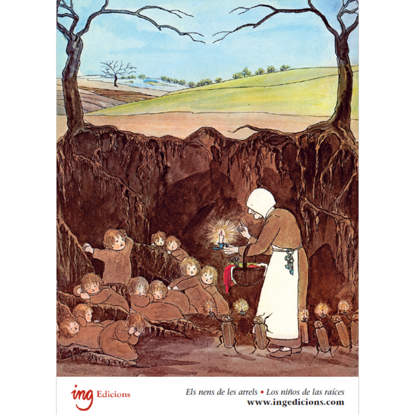 Postal "Los niños de las raíces" (I)