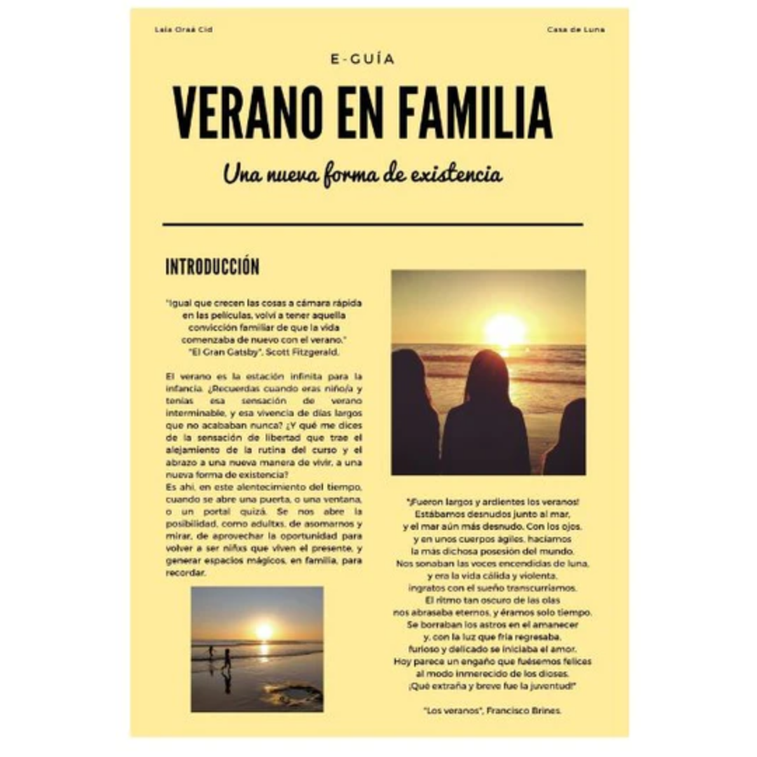 E-guía Verano en familia (producto digital)